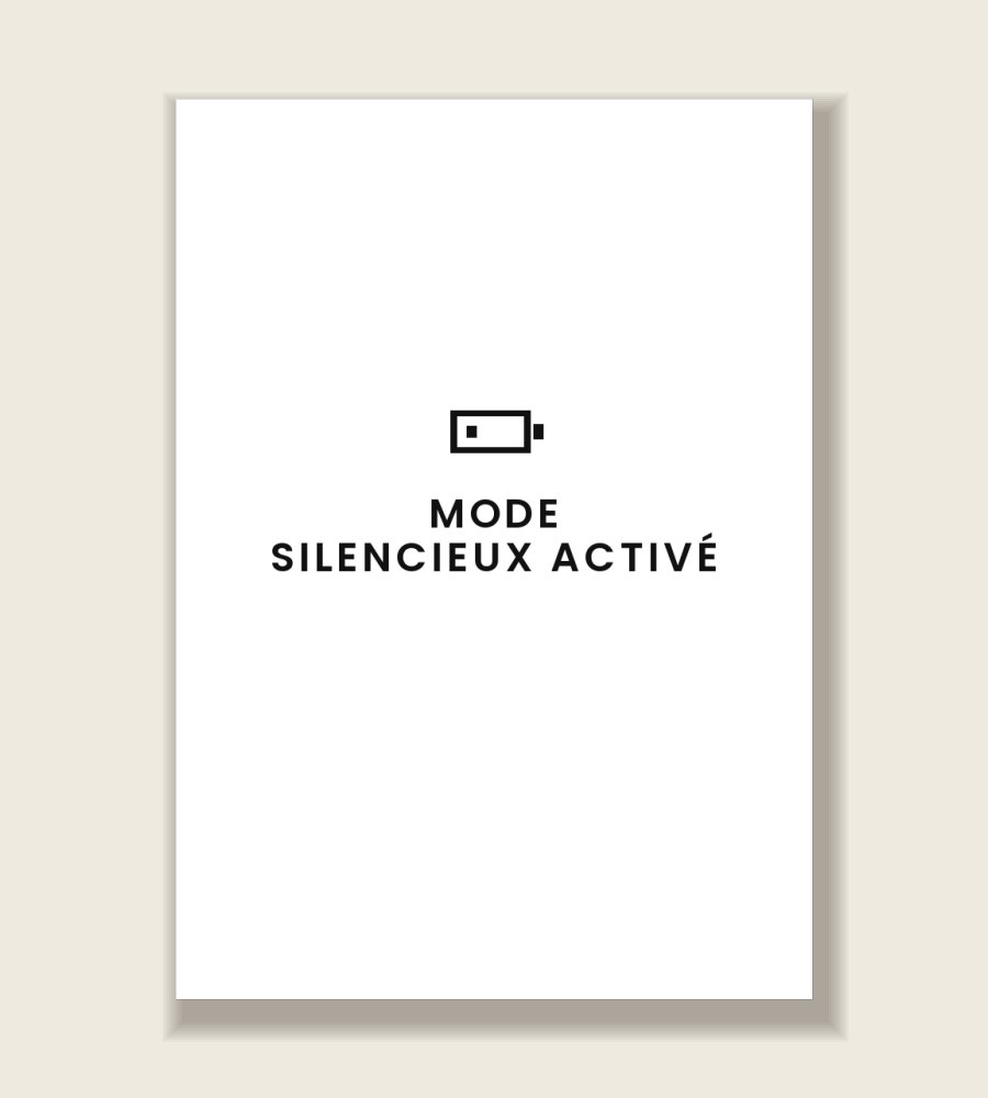 Affiche A4 avec votre phrase