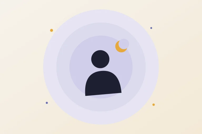 Une personne seule sous la lune
