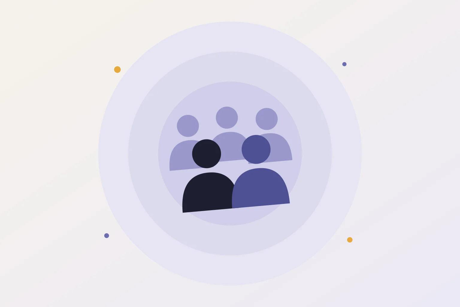 Un groupe de cinq personnes