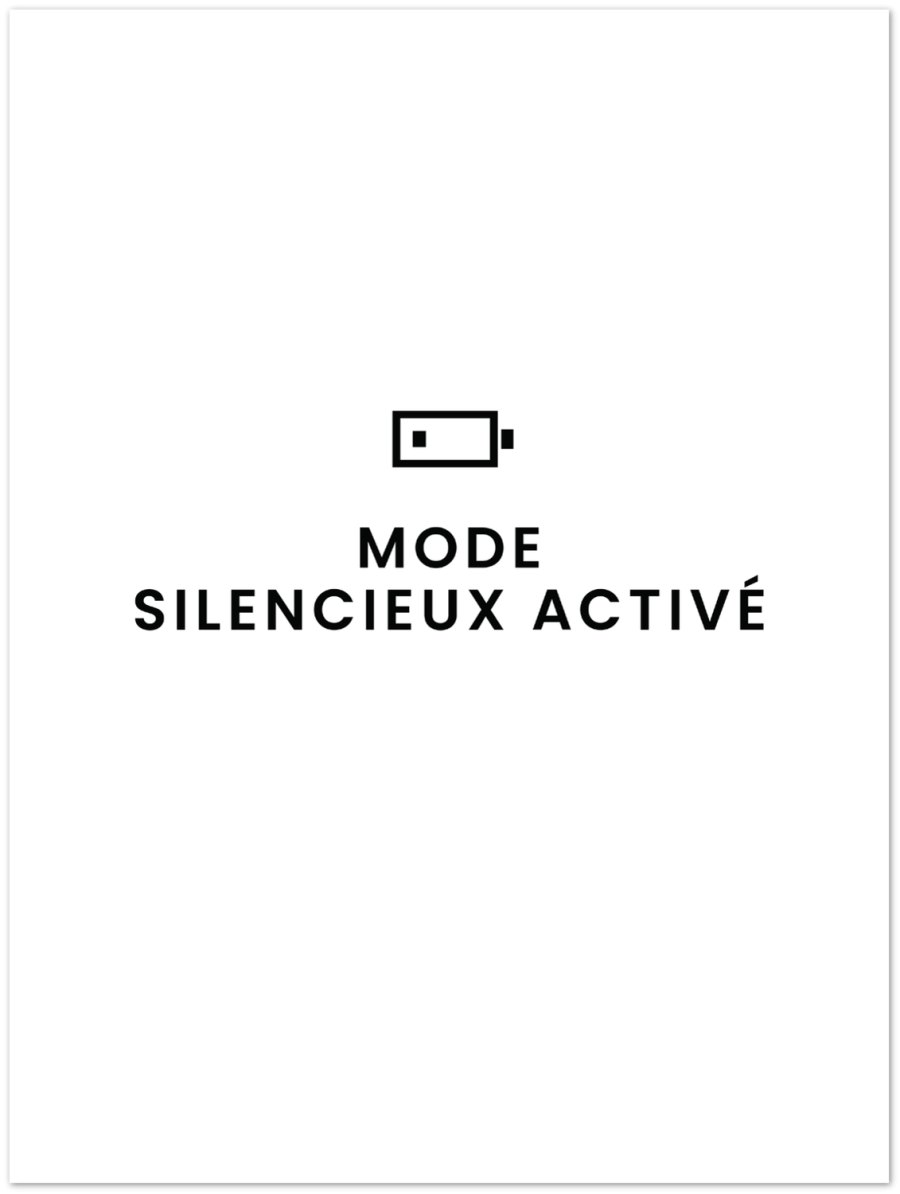 Affiche 30 × 40 cm avec une phrase imprimée