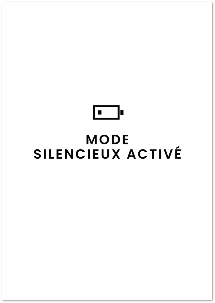 Affiche A4 avec une phrase imprimée